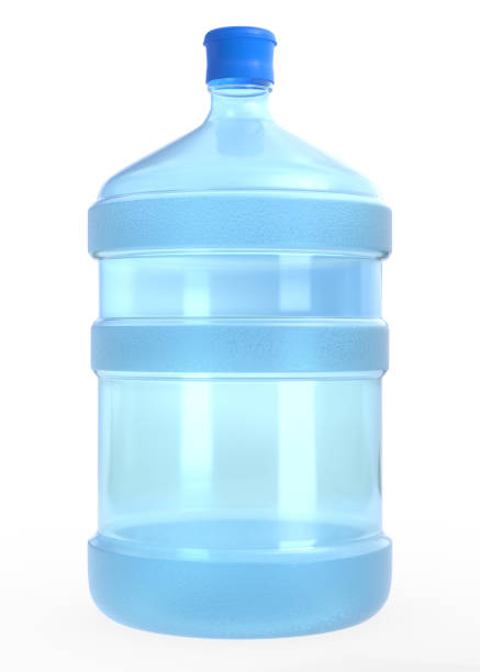 istock Blue 19 liter or 5 gallon plastic water bottle or container isolated on white background 1296500699