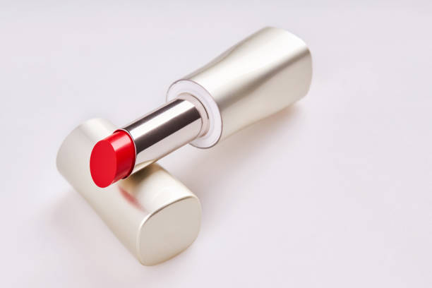 istock Beautiful bright red lipstick in the matt container 1296504987
