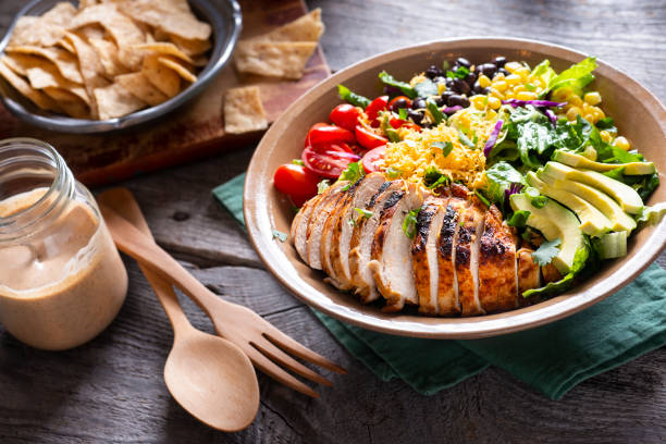 istock Southwestern Chicken Chopped Salad 1296514219