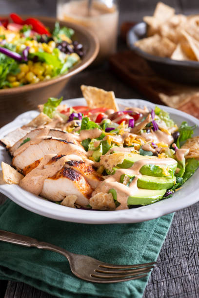 istock Southwestern Chicken Chopped Salad 1296514229