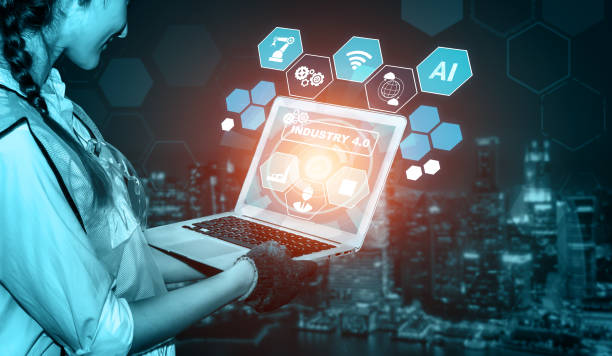 istock Engineering technology and industry 4.0 smart factory concept 1296525041