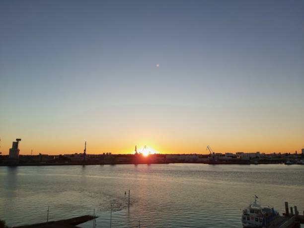 istock Sunset over locmiquelic 1296527580
