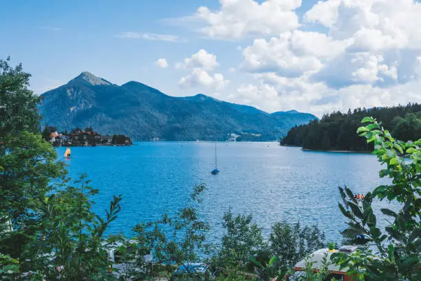 Bavaria, Germany: famous landscape at lake chiemsee