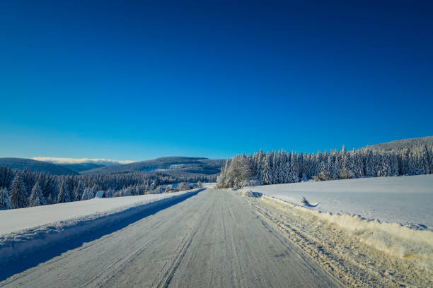 winter in the Karkonosze (Krkonoše, Giant Mountains) mountains