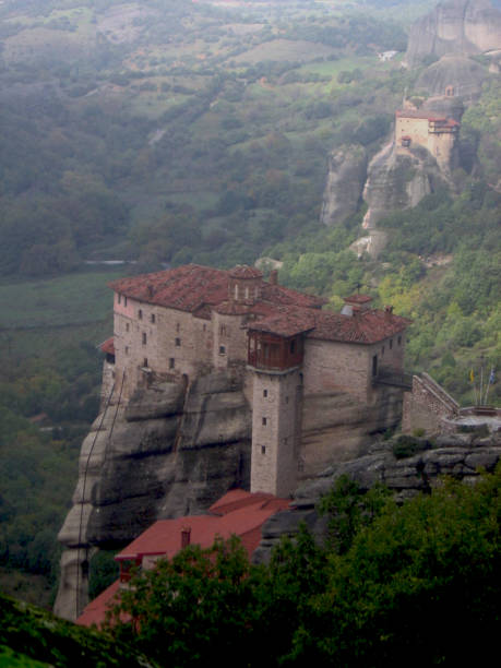 istock Panoramic view of Meteora Kalambaka Greece 1296535448