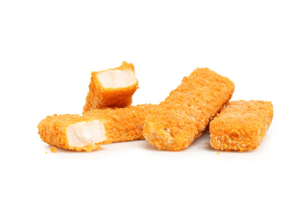 frozen fish sticks stock photo