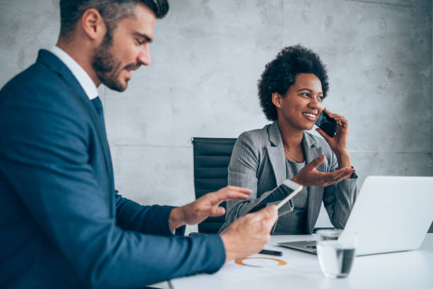 istock Business people having a meeting in the office. 1296539032
