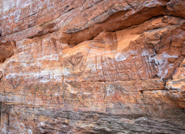 istock Petroglyphs at Roche-a-cri State Park 1296542072