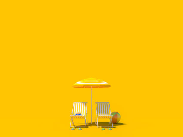 istock Beach travel summer holiday vacation concept background with copy space, 3d rendering 1296542502