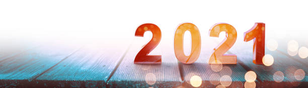 istock Happy New Year Background. Start in 2021. 3D illustration 1296547400