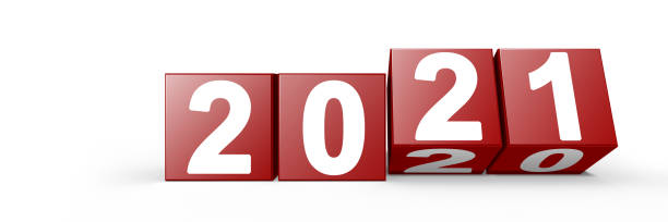 istock Happy New Year Background. Start in 2021. 3D illustration 1296547662