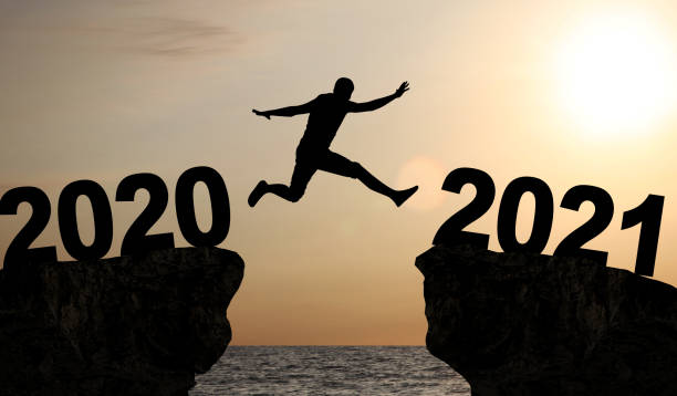 istock Happy New Year Background. Start in 2021 1296549210