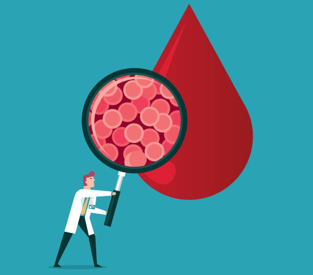 illustrazioni stock, clip art, cartoni animati e icone di tendenza di laboratorio del sangue - sangue illustrazioni