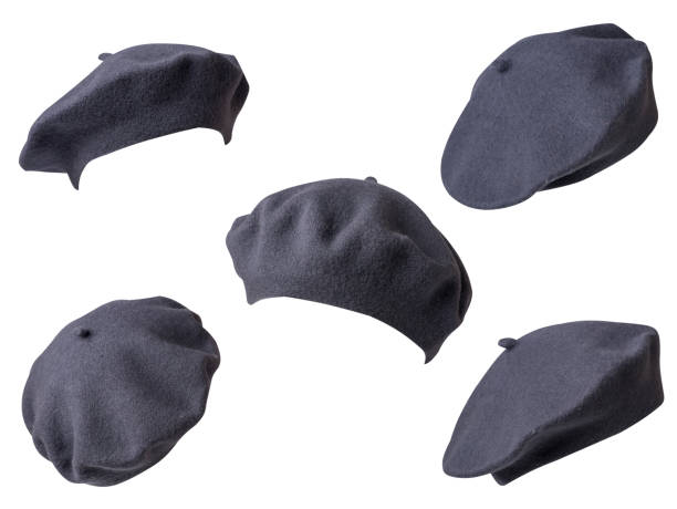istock Beret isolated on white background. hat female beret 1296550078