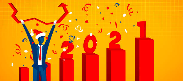 istock New 2021 growth and development prospects. 3D illustration 1296552166