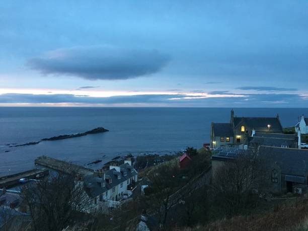 istock Gardenstown village at dusk 1296560308