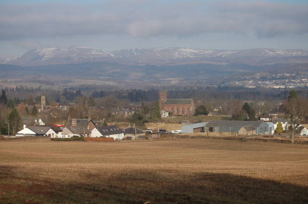 istock Looking over field to Muthill, Scotland 1296560403