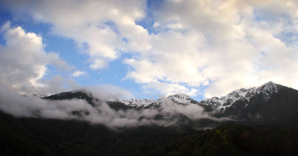 istock Mountain peaks of the Caucasus 1296565321