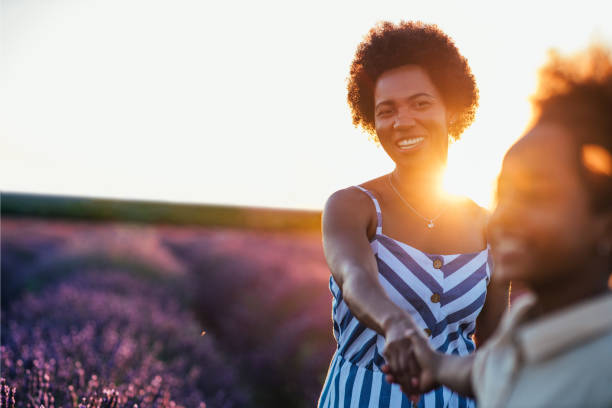 istock Chill day at lavender field 1296566616