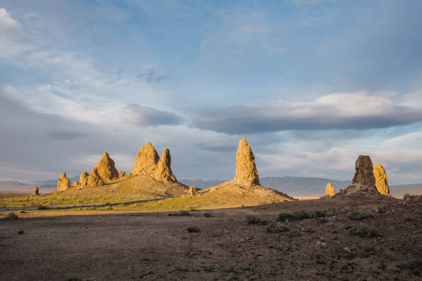 istock cloudy sunset in Trona Pinnacles, California USA 1296568861