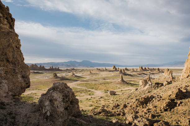 istock Trona Pinnacles in California, framed by tufa formations 1296568958
