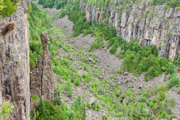 провинциальный парк уимет-каньон - thunder bay canada ontario provincial park стоковые фото и изображения