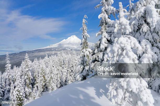 Mt Hood Wilderness View Stock Photo - Download Image Now - Mt Hood, Oregon - US State, Snow