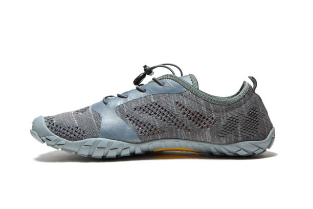 istock Sport gray sneaker isolated on white background 1296580210