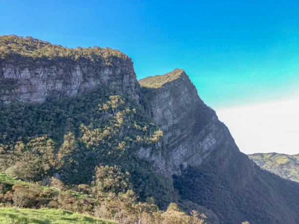 istock Pair of mountains and great azu sky 1296582458