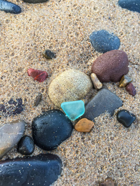 istock Turquoise sea glass 1296606228