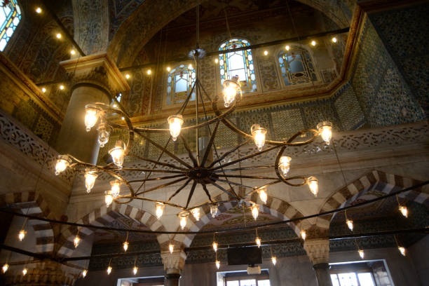 istock Interior dome of turkish blue mosque in istanbul 1296615984