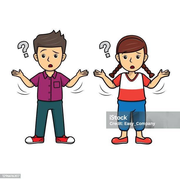 혼란스러워하는 사람들 몇 명 인간의 얼굴 표정이나 감정 개념을 위해 감정을 표현하는 세트로 교재를 작성하는 데 사용됩니다 어깨를 ...