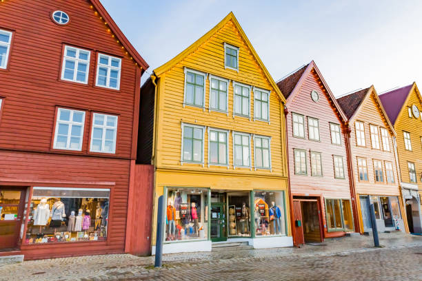 istock view of bryggen in bergen, norway 1296620149