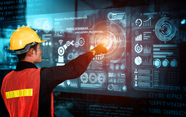istock Engineering technology and industry 4.0 smart factory concept 1296634697