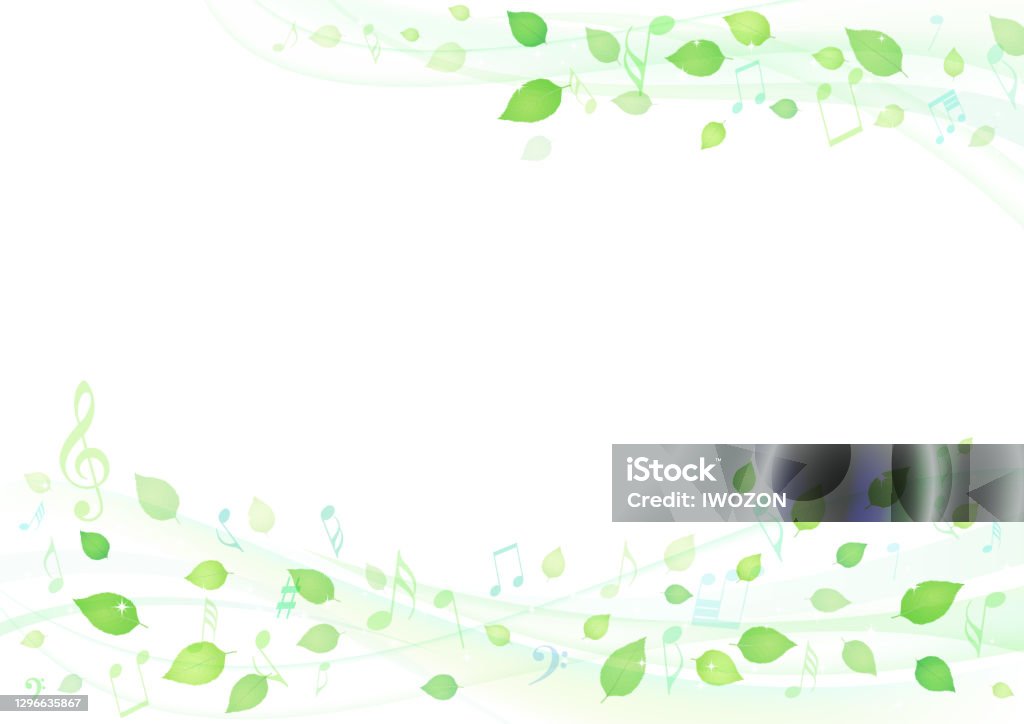 Shining And Refreshing Leaf Frame Stock Illustration - Download Image ...