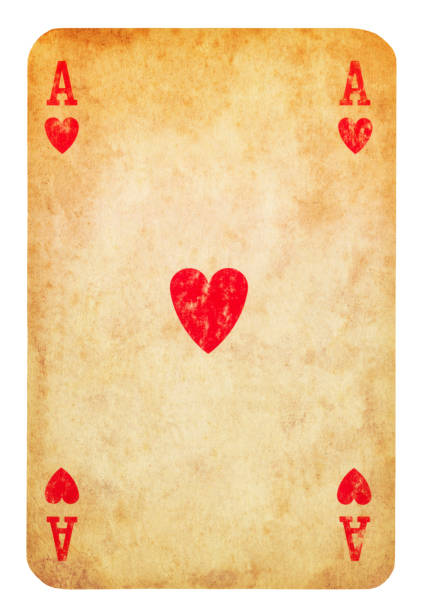 istock Ace Of Hearts old playing card - Isolated 1296639048