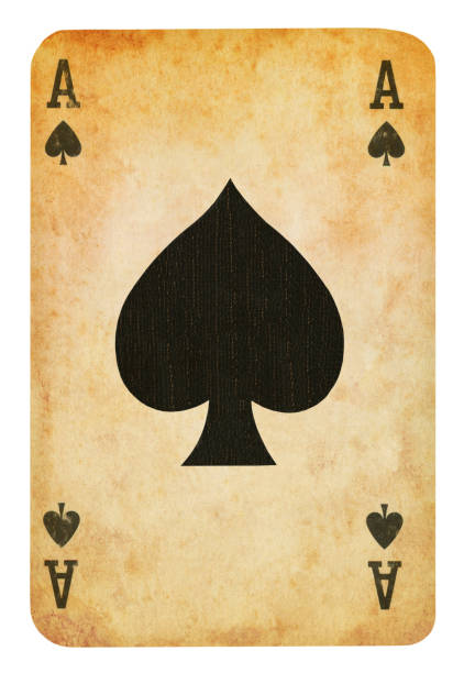 istock Ace Of Spades old playing cards - Isolated 1296639049