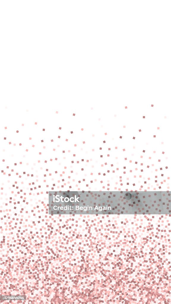 Pink Gold Glitter Luxury Sparkling Confetti Scatt Stock Illustration