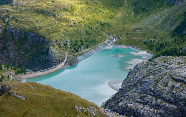 istock Concrete dam wall of Grossglockner - Margaritze Stausee 1296647778