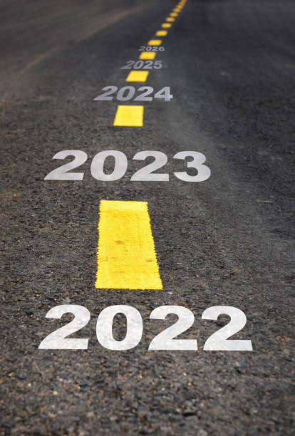 istock Road to happy new year concept and business challenge idea 1296647849