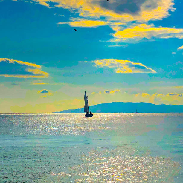 Sailing Wooden Yacht