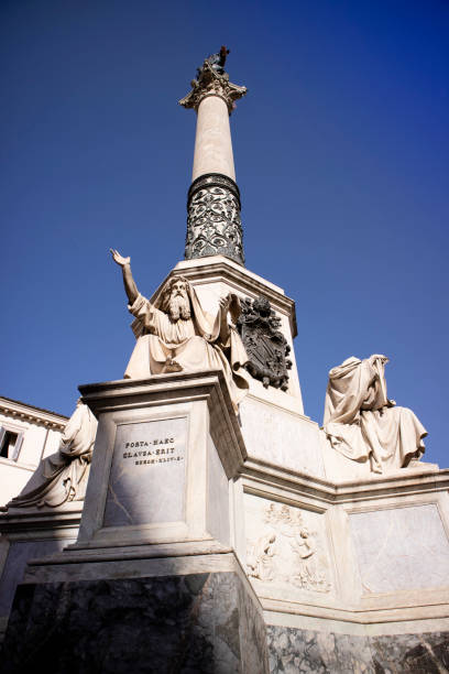 istock Column of the Immaculate Rome Italy 1296662566