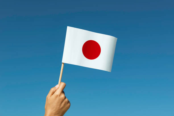 flag of japan - japan flag japanese flag white imagens e fotografias de stock