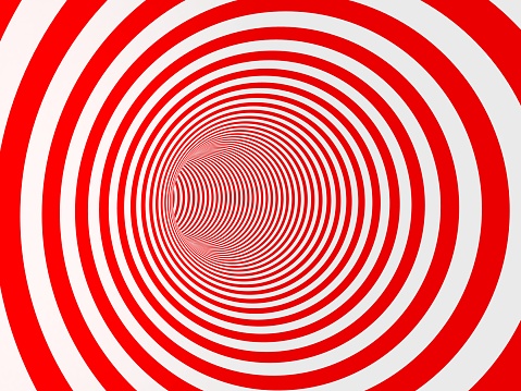 White and red spiral