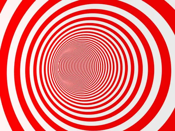 Photo of White and red spiral