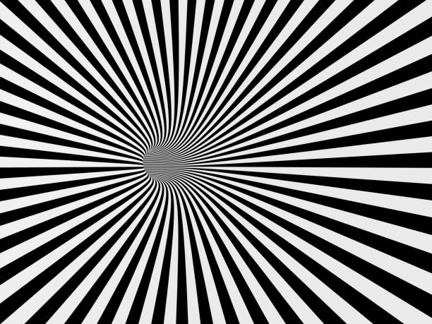 istock Black and white line tunnel 1296666835