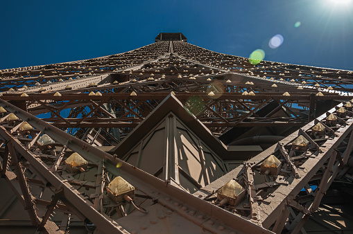 Iron structure from the Eiffel Tower in Paris
