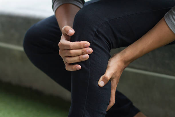 istock sick man suffers from knee joint pain, osteoarthritis 1296679549