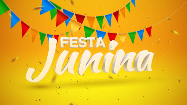 ilustrações, clipart, desenhos animados e ícones de festa junina. vector holiday illustration. - festa junina