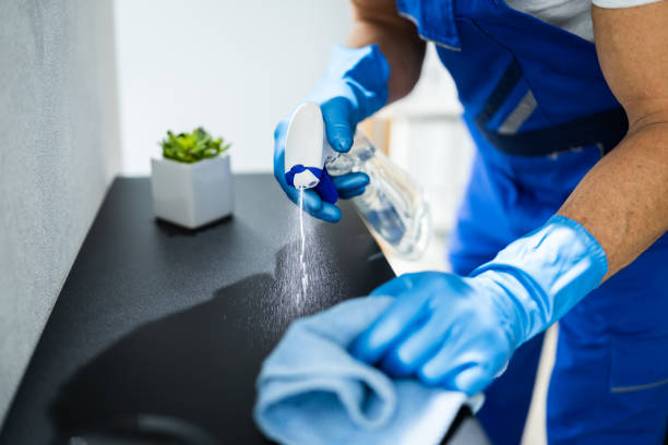 istock Professional Janitor Office Cleaning Service. Man 1296687859